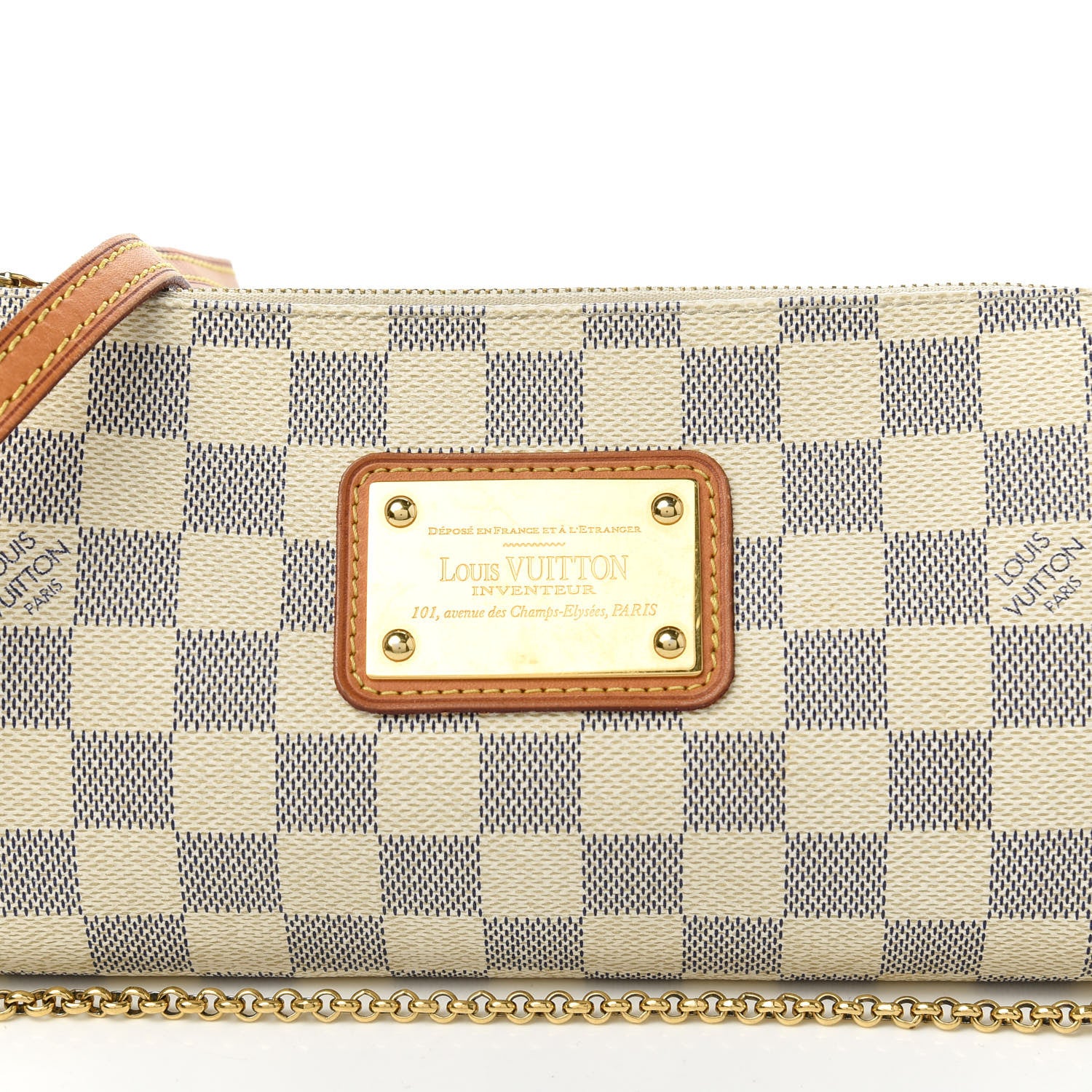 Louis Vuitton Damier Azur Eva Clutch 10 of 10