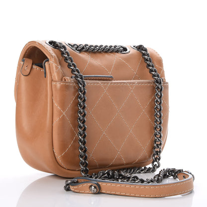 Chanel Calfskin Stitch Small Messenger Flap Beige 4 of 8