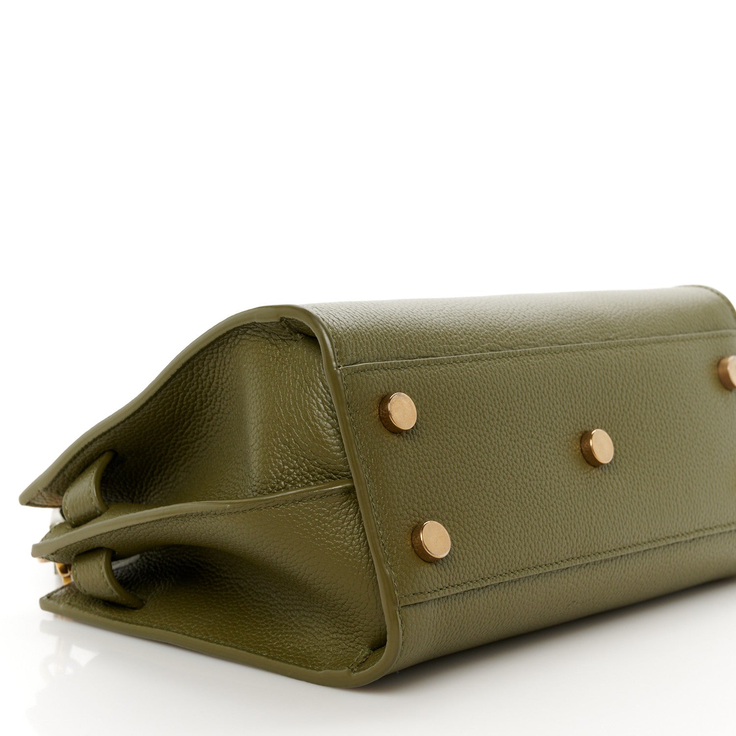 Saint Laurent Grained Calfskin Nano Supple Sac De Jour Green 10 of 11