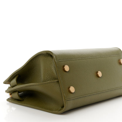 Saint Laurent Grained Calfskin Nano Supple Sac De Jour Green 10 of 11