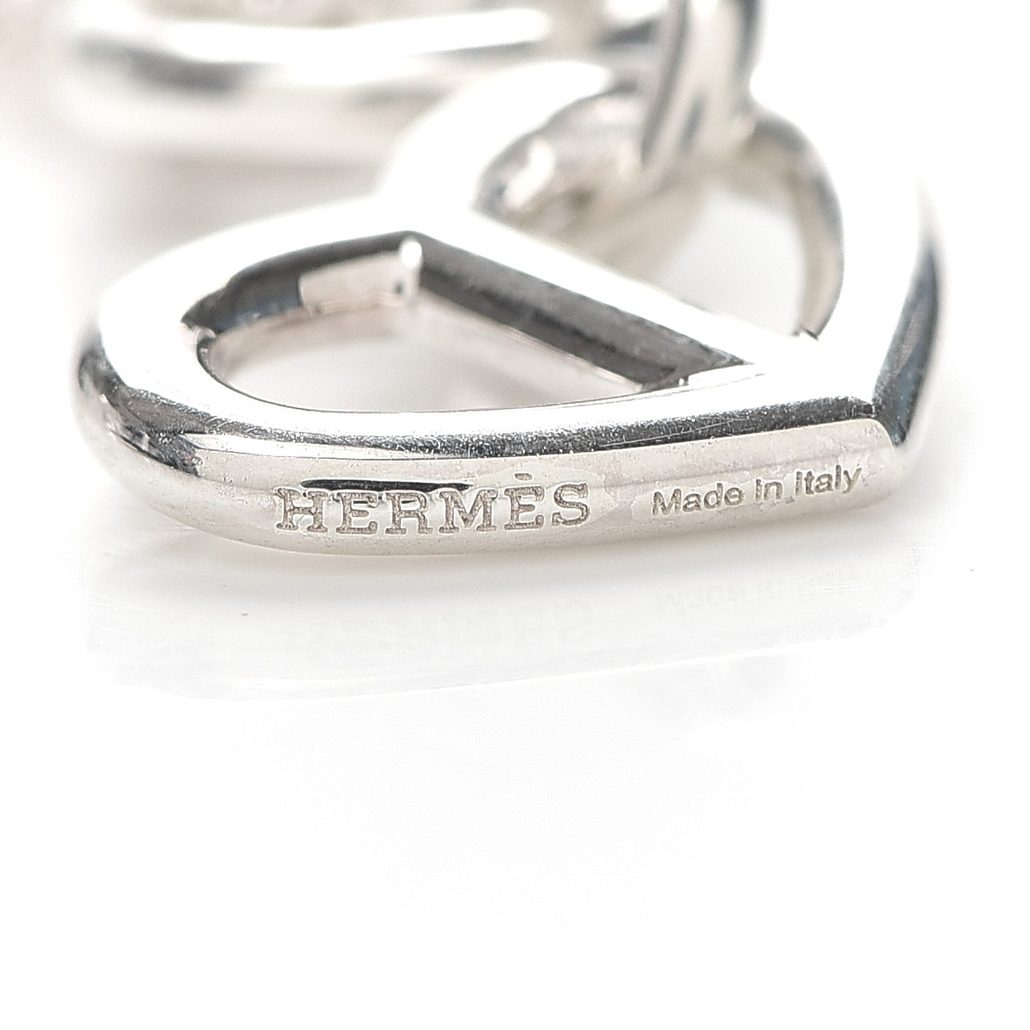 Hermes Sterling Silver Chaine D'Ancre Heart Toggle Necklace 5 of 6