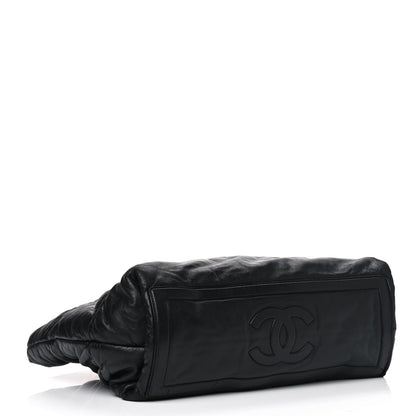 Chanel Lambskin Quilted Medium Coco Cocoon Reversible Tote Black 3 of 9