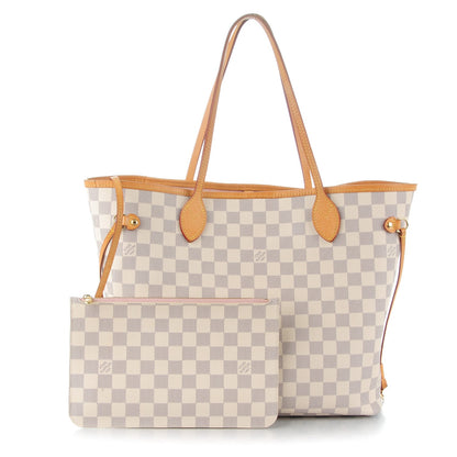 Louis Vuitton Damier Azur Neo Neverfull MM Rose Ballerine 1 of 9