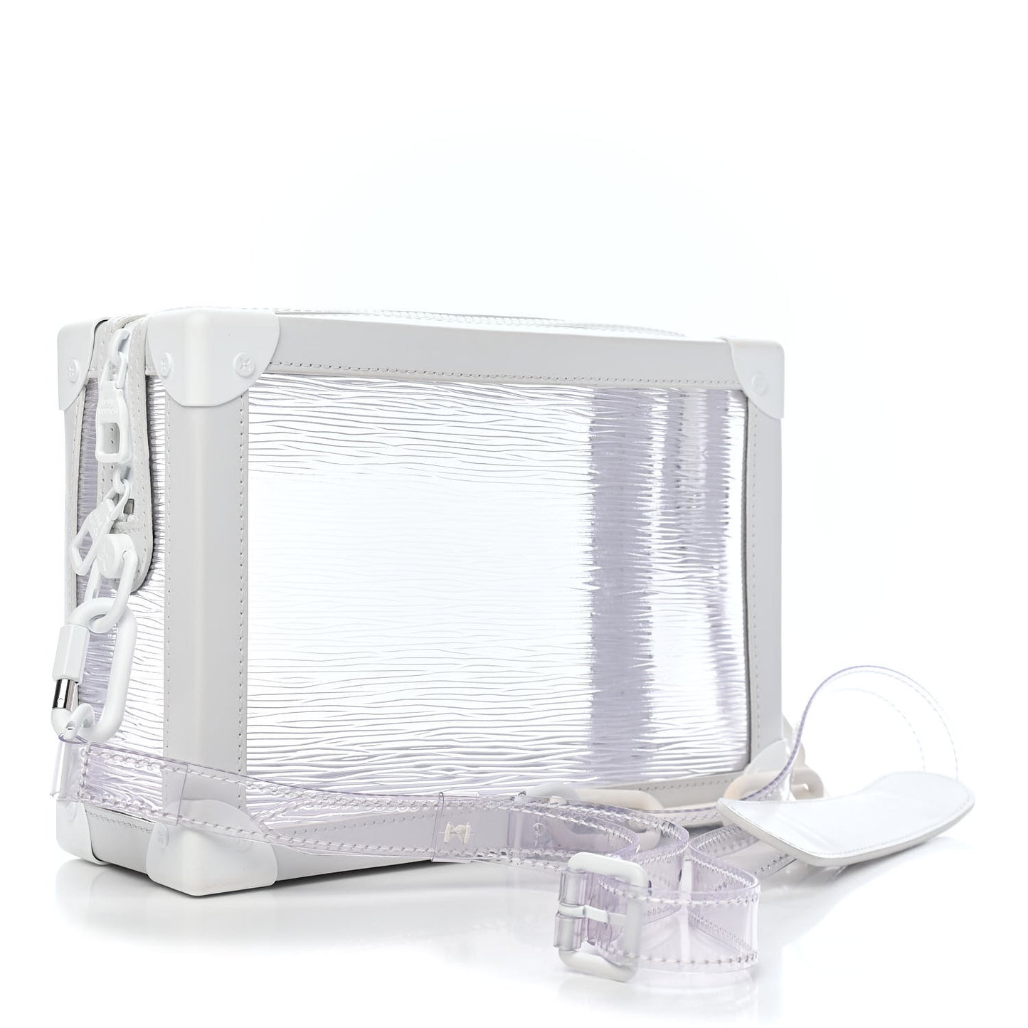 Calfskin PVC Epi Plage Soft Trunk Optic White