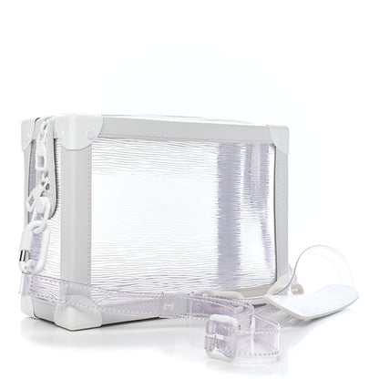 Louis Vuitton Calfskin PVC Epi Plage Soft Trunk Optic White 3 of 8