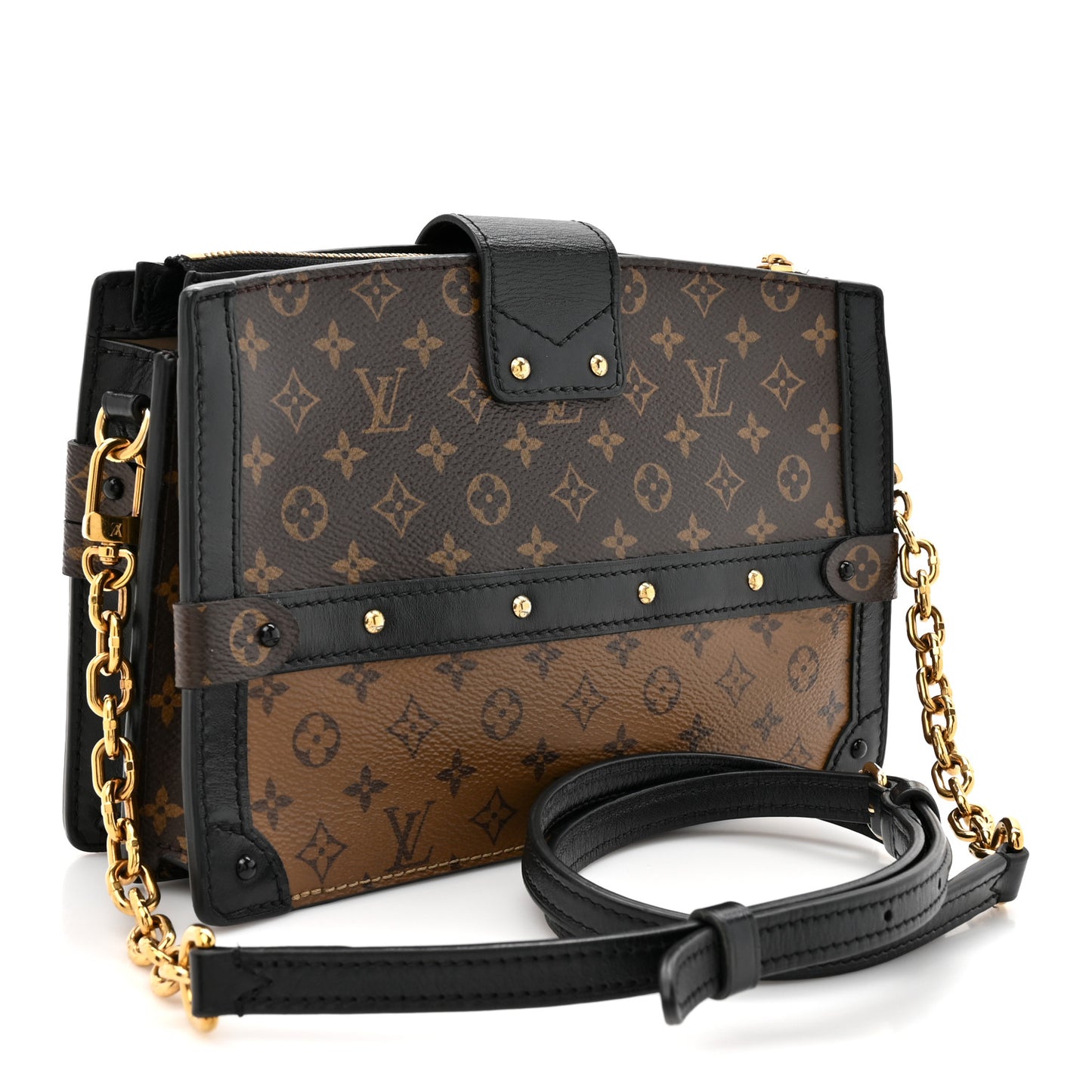 Reverse Monogram Trunk Clutch