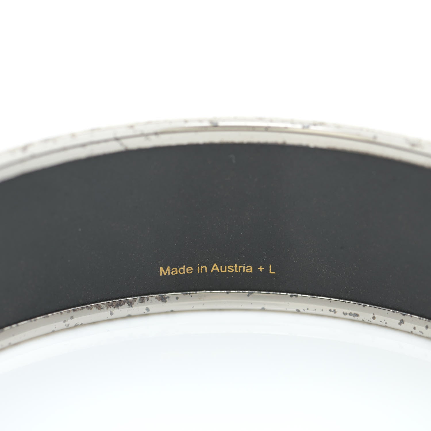 Hermes Enamel Printed Wide Capitales Bracelet 65 5 of 7