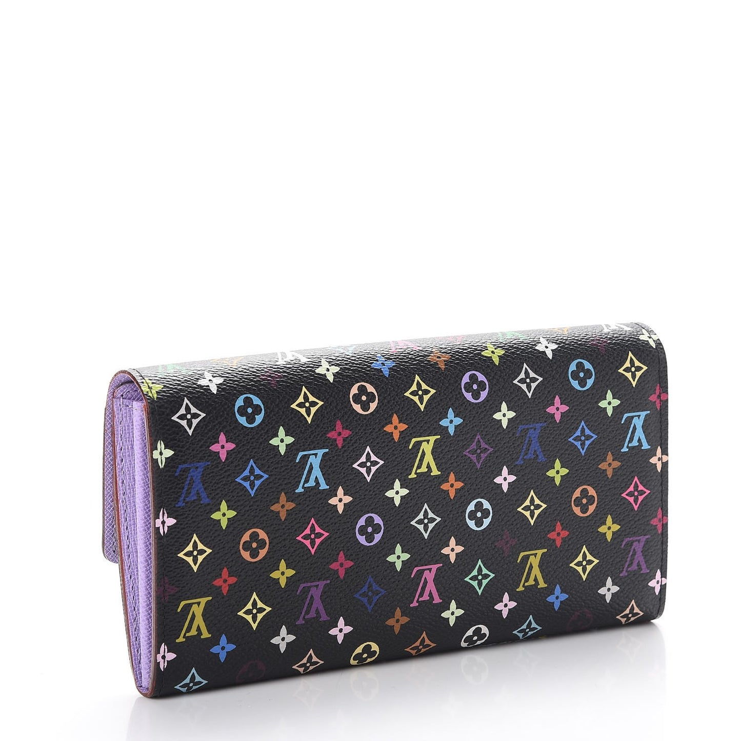 Monogram Multicolor Sarah Wallet Black Violet