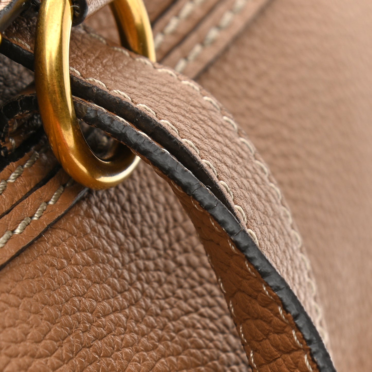 Calfskin Large Marcie Satchel Nut