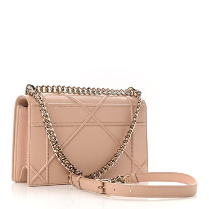 Christian Dior Grained Calfskin Medium Diorama Flap Bag Nude 3 of 12