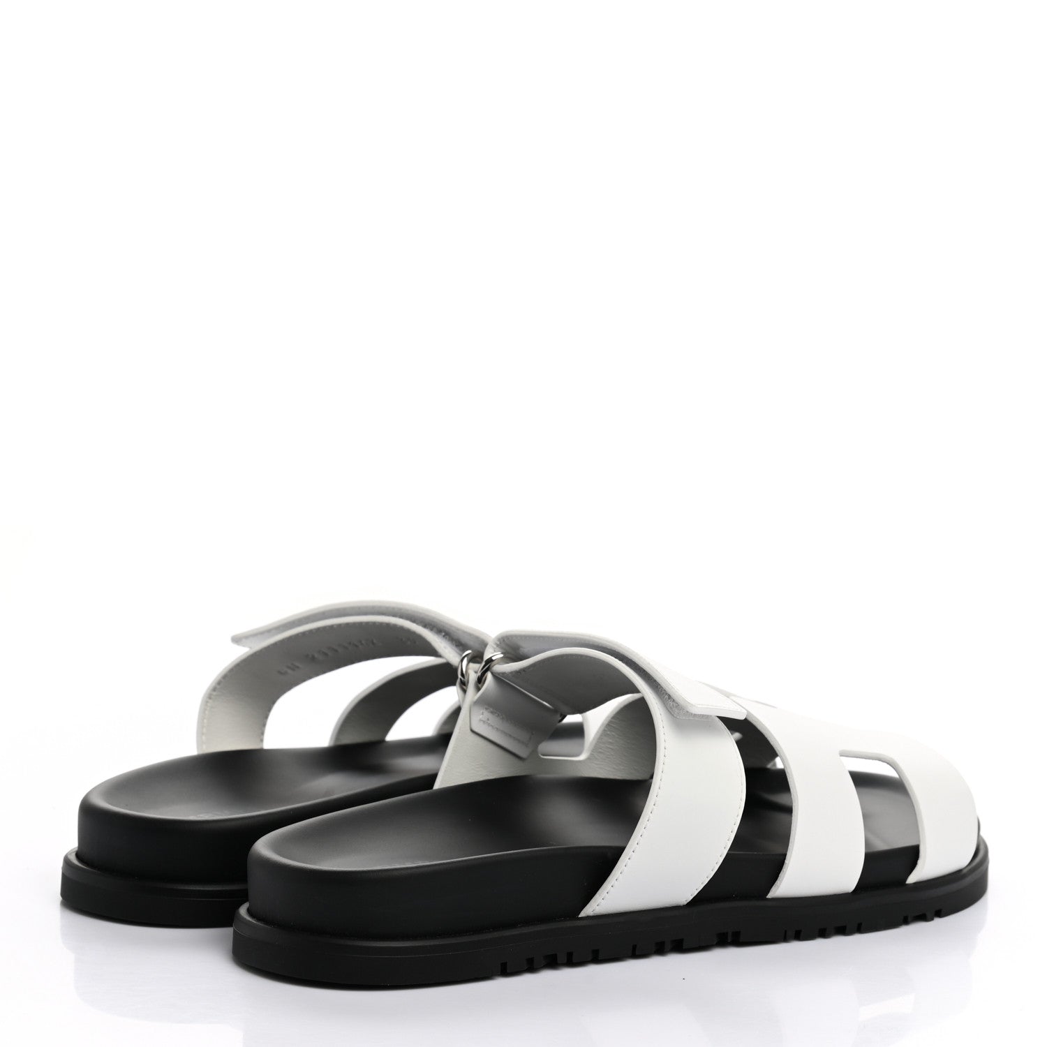 Hermes Calfskin Womens Chypre Sandals 39 White 4 of 9