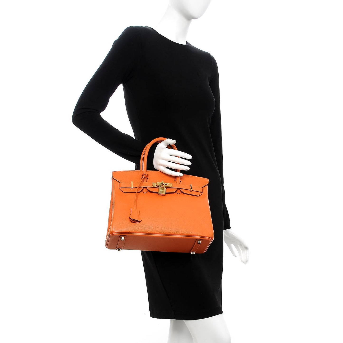 Epsom Birkin 30 Orange
