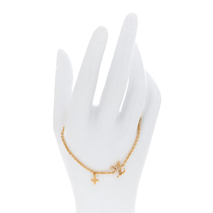 Louis Vuitton Metal Crystal LV Iconic Bracelet Gold 1 of 4