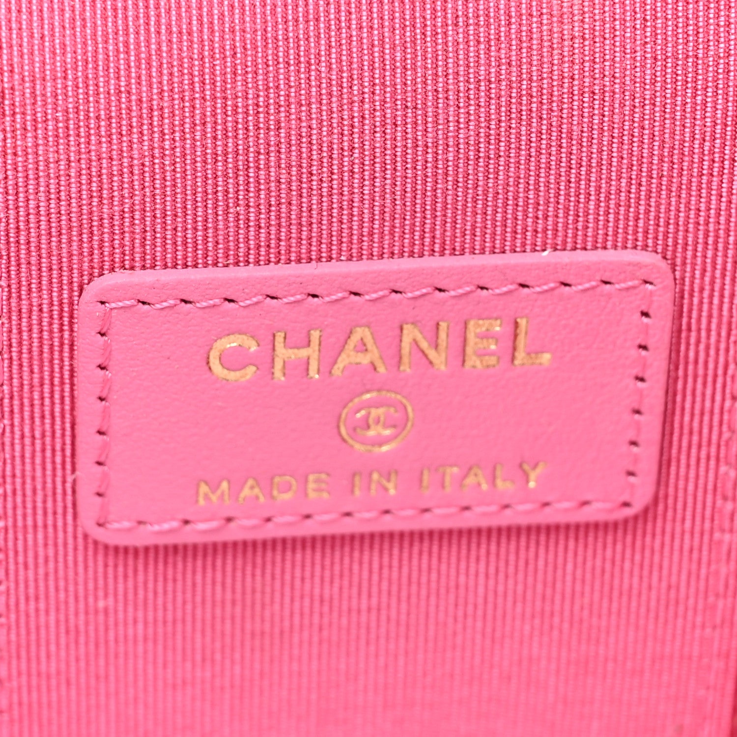 Chanel Caviar Quilted Mini Vanity Case With Chain Pink 6 of 10