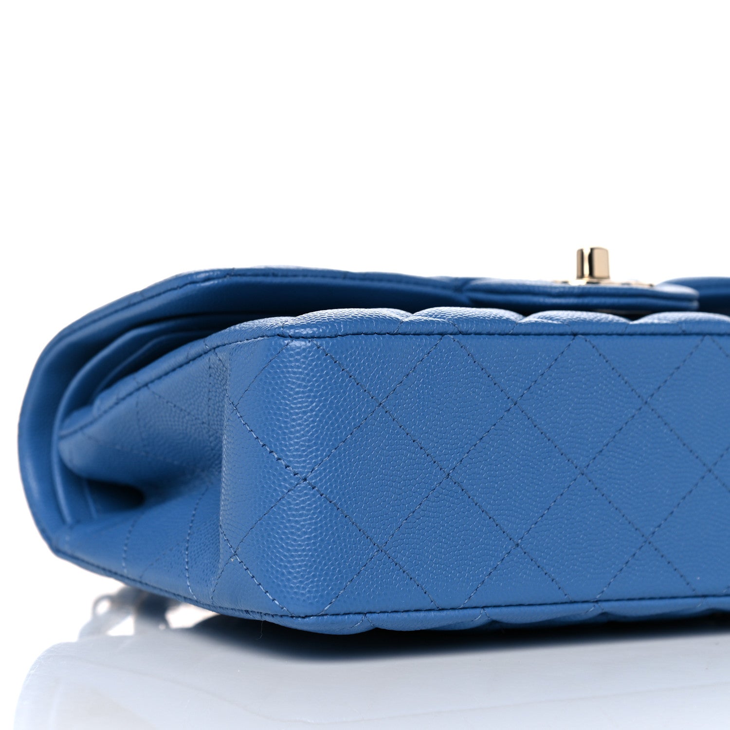 Chanel Caviar Quilted Small Double Flap Blue 8 of 10