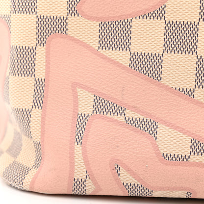 Louis Vuitton Damier Azur Tahitienne Neverfull MM 17 of 20