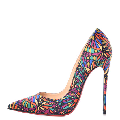 Christian Louboutin Satin Vitrail So Kate 120 Pumps 37.5 Multicolor 1 of 8