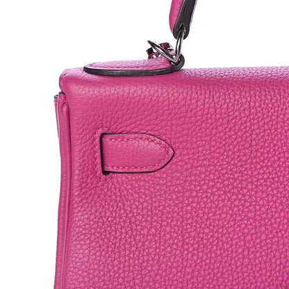 Hermes Togo Kelly Retourne 28 Rose Pourpre 30 of 46