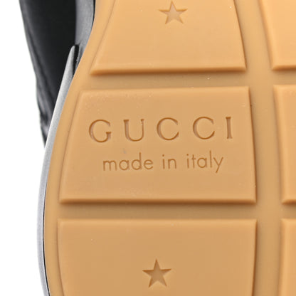 Gucci Calfskin Iridescent Logo Womens Rhyton Sneakers 35.5 Black 6 of 8