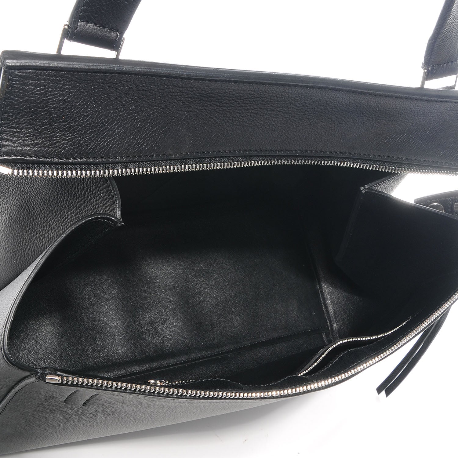 Celine Textured Calfskin Medium Edge Shoulder Bag Black 5 of 9