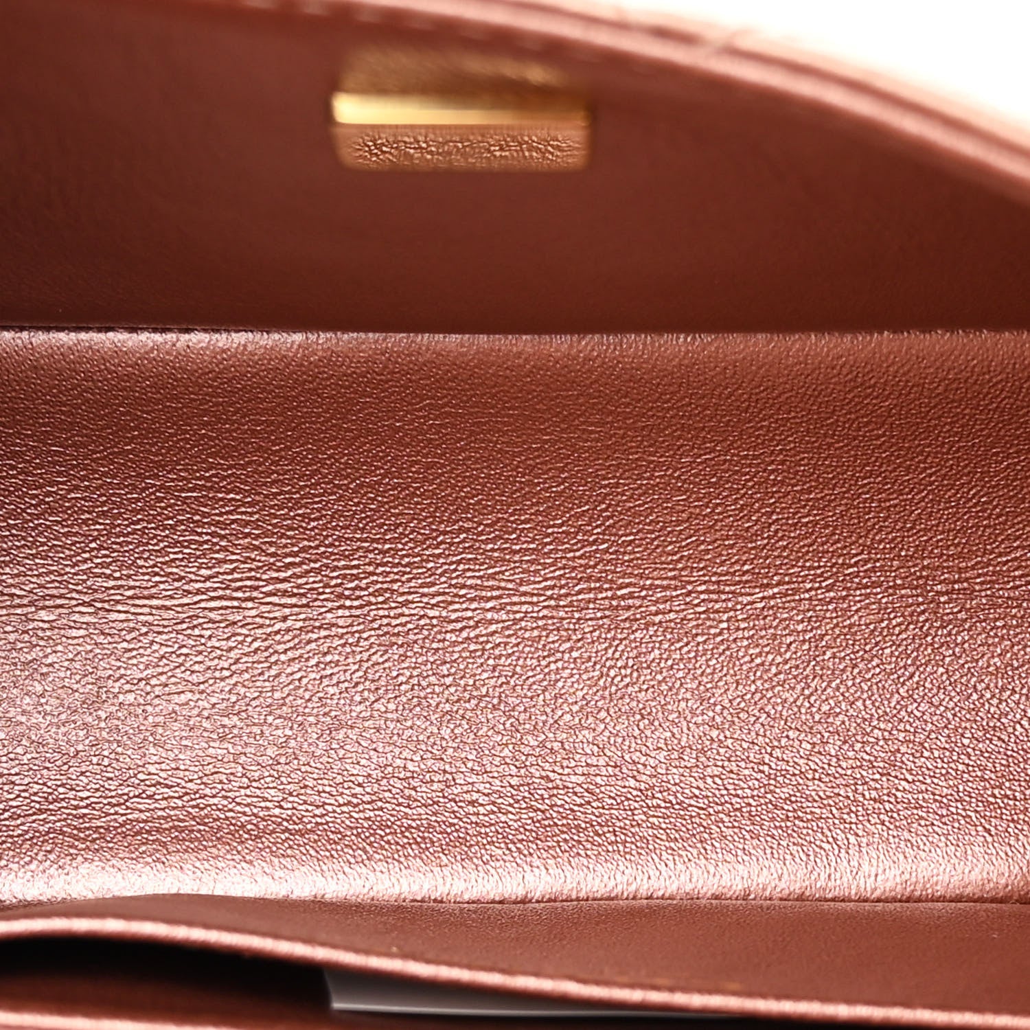 Chanel Metallic Grained Calfskin Quilted 2.55 Reissue Mini Flap Copper Pink 5 of 12