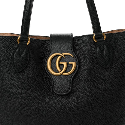 Gucci Grained Calfskin Small Dahlia Tote Black 9 of 13