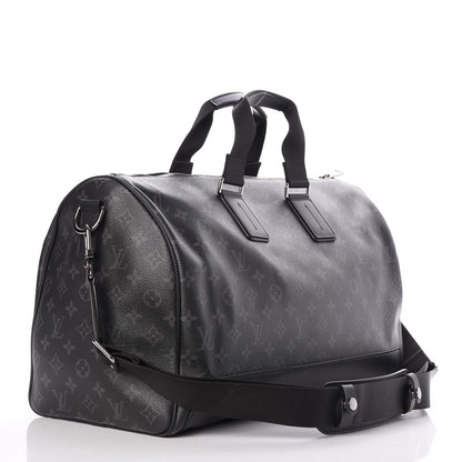 Louis Vuitton Monogram Eclipse Keepall Voyager 4 of 11
