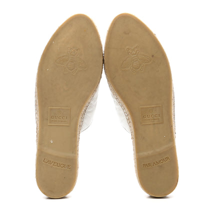 Gucci Nappa Matelasse GG Marmont Espadrille Slippers 40 Great White 5 of 10