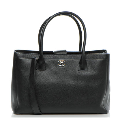 Chanel Calfskin Cerf Executive Shopper Tote Black 1 of 8