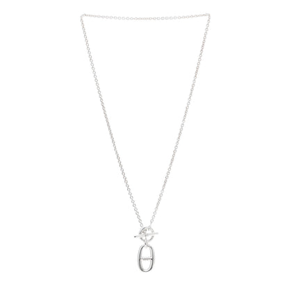 Hermes Sterling Silver Amulette Chaine d'Ancre Necklace 3 of 6