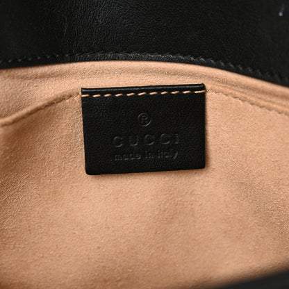 Gucci Calfskin Matelasse Mini GG Marmont Shoulder Bag Black 6 of 10