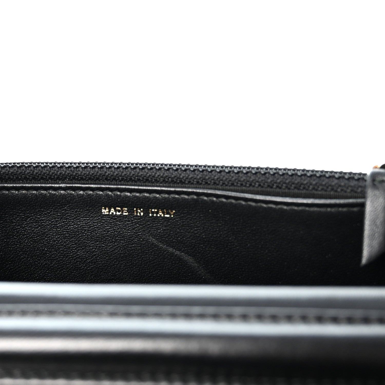 Chanel Lambskin Quilted Enamel CC Wallet on Chain WOC Black 6 of 11