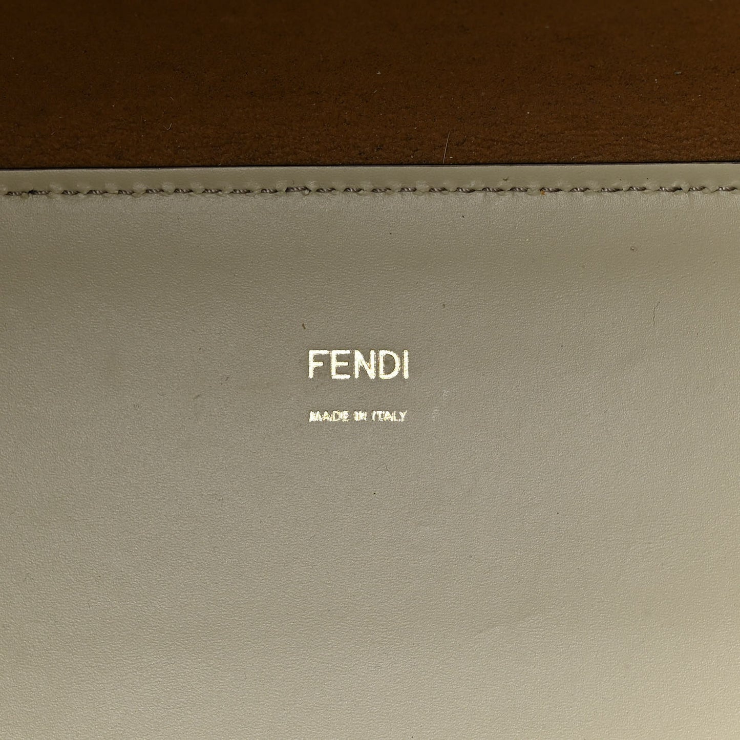 Vitello King Plexiglass Logo Embossed Medium Fendi Sunshine Shopper Tote Green Tea