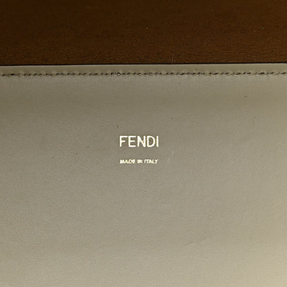 Fendi Vitello King Plexiglass Logo Embossed Medium Fendi Sunshine Shopper Tote Green Tea 6 of 13