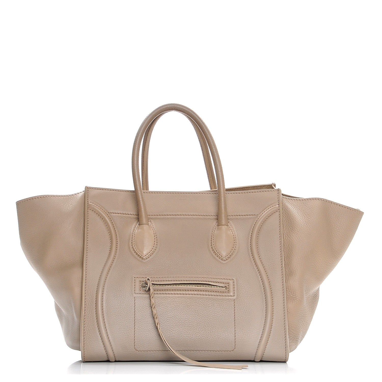 Celine Supple Calfskin Medium Phantom Luggage Light Khaki 1 of 8