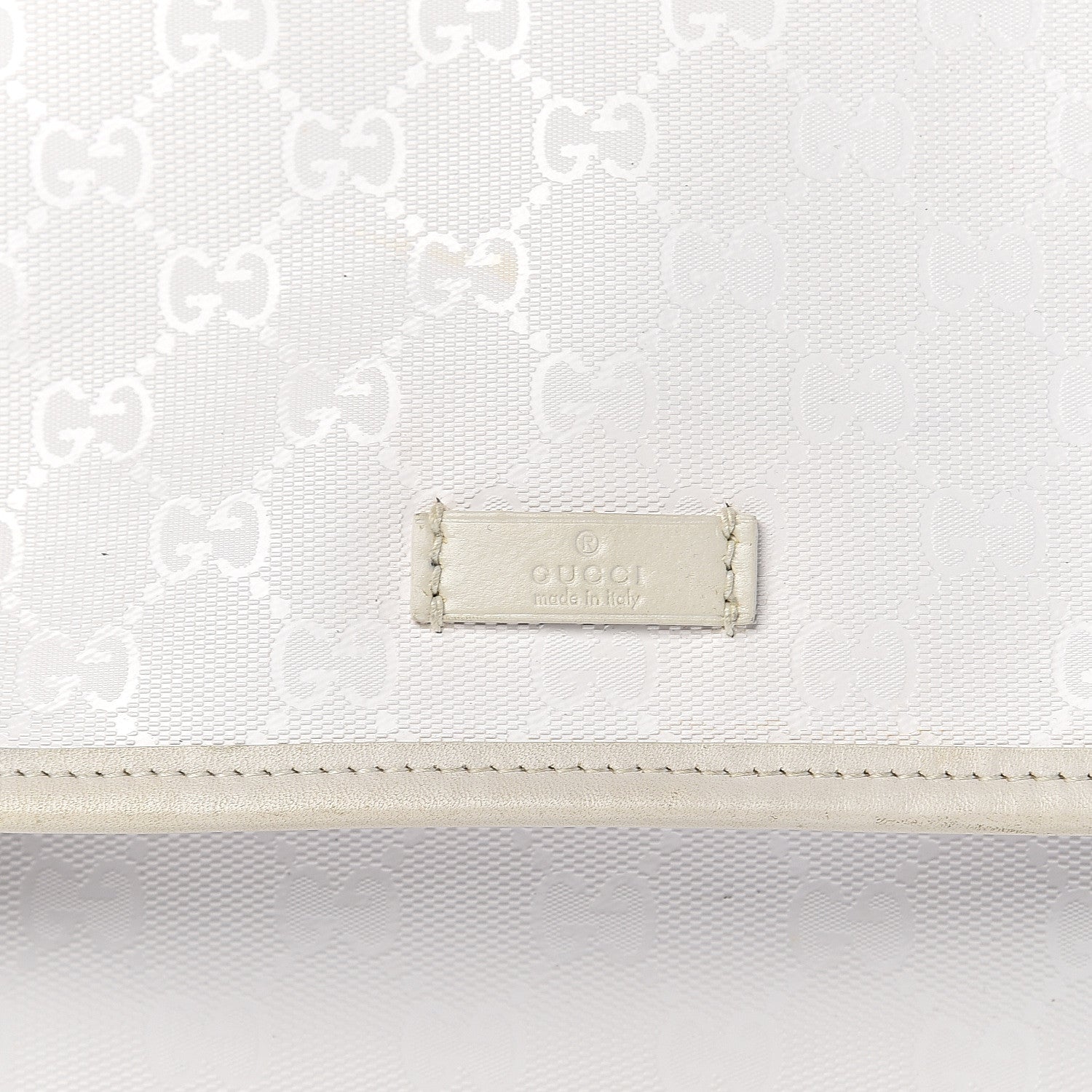 Gucci Imprime Monogram Medium Double Buckle Flap Messenger Bag White 16 of 16