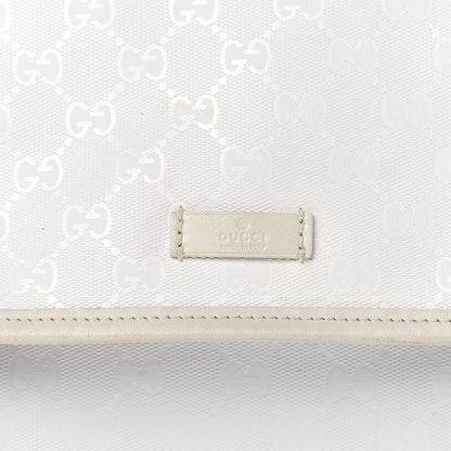 Gucci Imprime Monogram Medium Double Buckle Flap Messenger Bag White 16 of 16