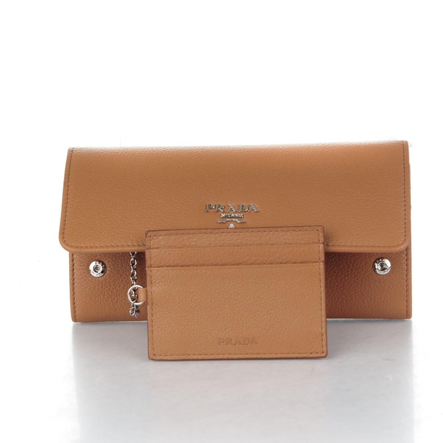 Vitello Phenix Continental Flap Wallet Caramel