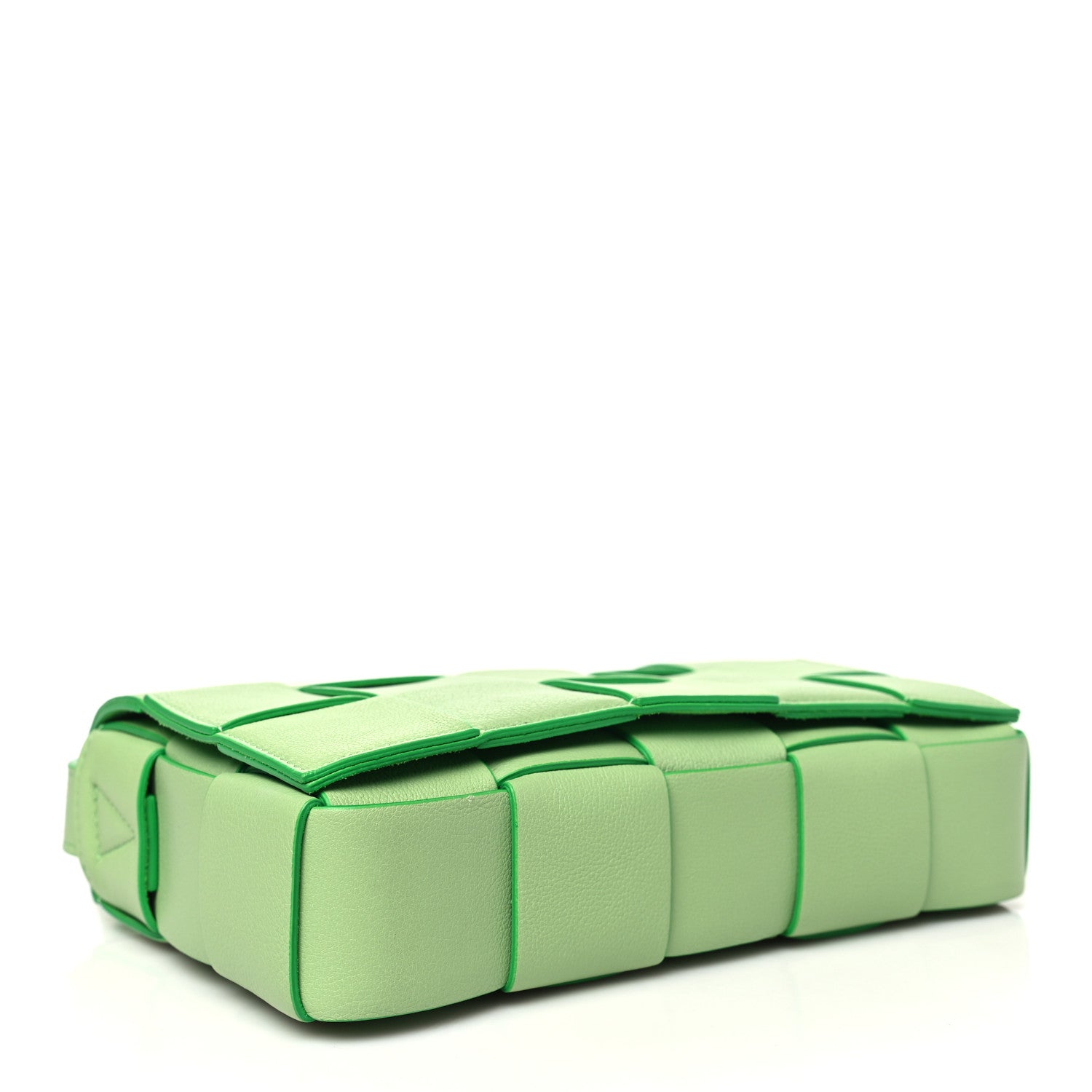 Bottega Veneta Grained Calfskin Maxi Intrecciato Cassette Crossbody Bag Pistachio 4 of 10