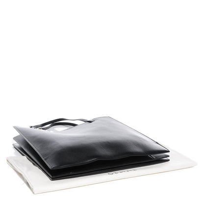Celine Smooth Calfskin Triple Shopper Tote Black 4 of 8
