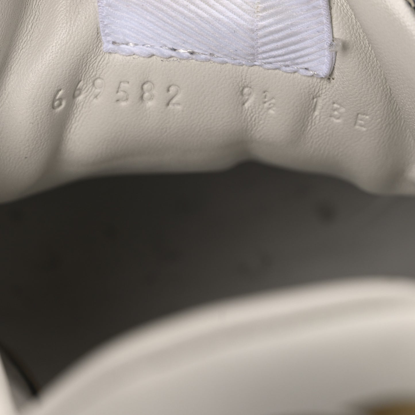 GG Supreme Calfskin Monogram Mens Interlocking G 55mm Sneakers 9.5