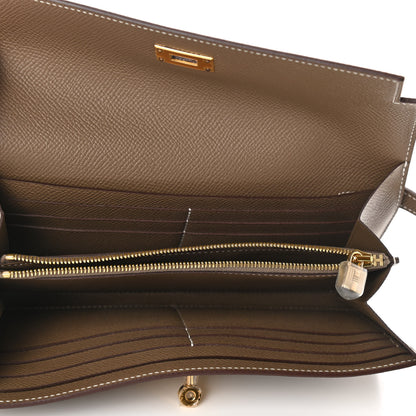 Hermes Epsom Kelly Longue Wallet Etoupe 5 of 8