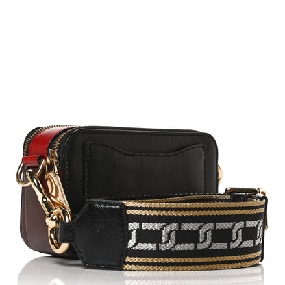 Marc Jacobs Saffiano Small Snapshot Camera Bag Black Multi 3 of 10