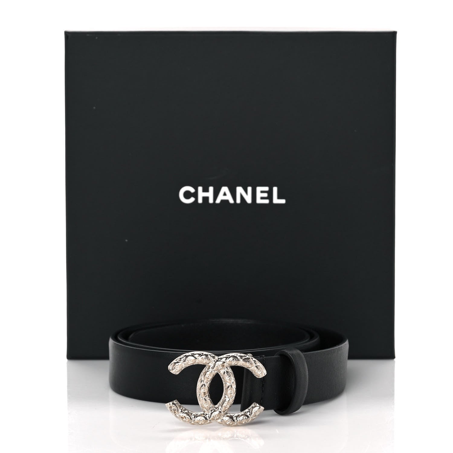 Chanel Calfskin CC Belt 75 30 Black 6 of 6