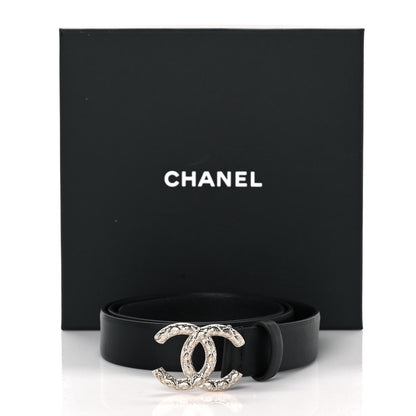Chanel Calfskin CC Belt 75 30 Black 6 of 6