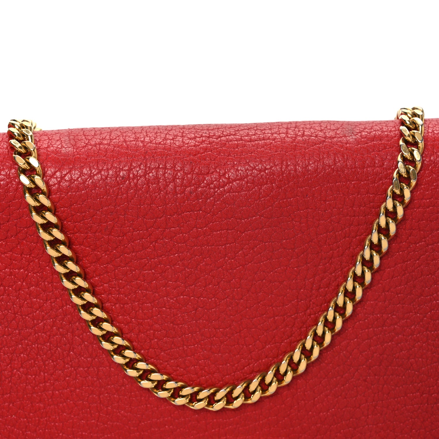 Chloe Grained Lambskin Drew Shoulder Bag Plaid Red 8 of 11