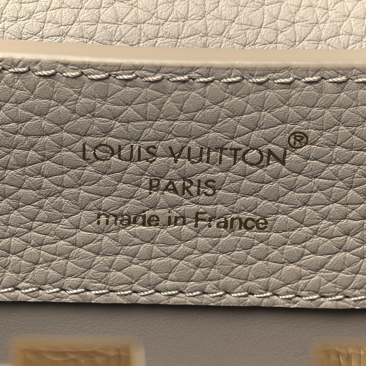 Louis Vuitton Taurillon Capucines BB Galet 6 of 9