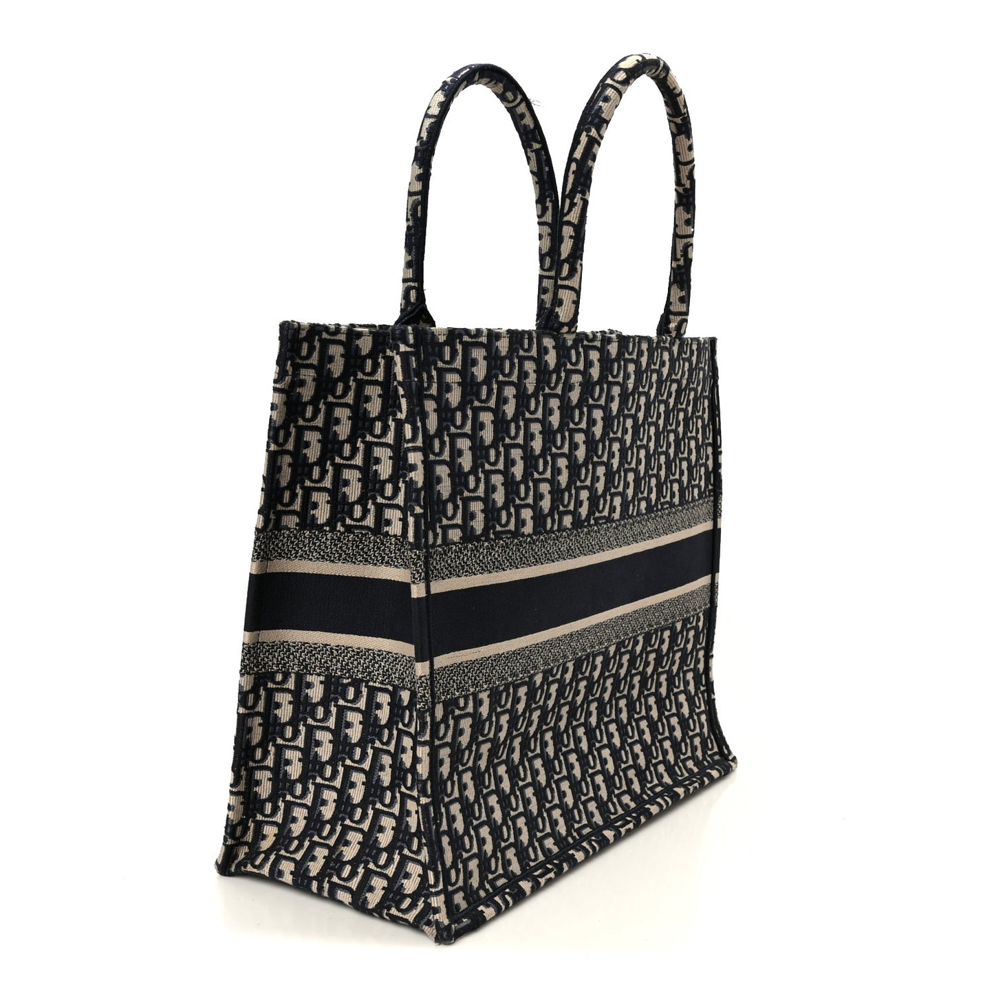 Oblique Large Book Tote Blue Multicolor