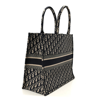 Christian Dior Oblique Large Book Tote Blue Multicolor 3 of 11