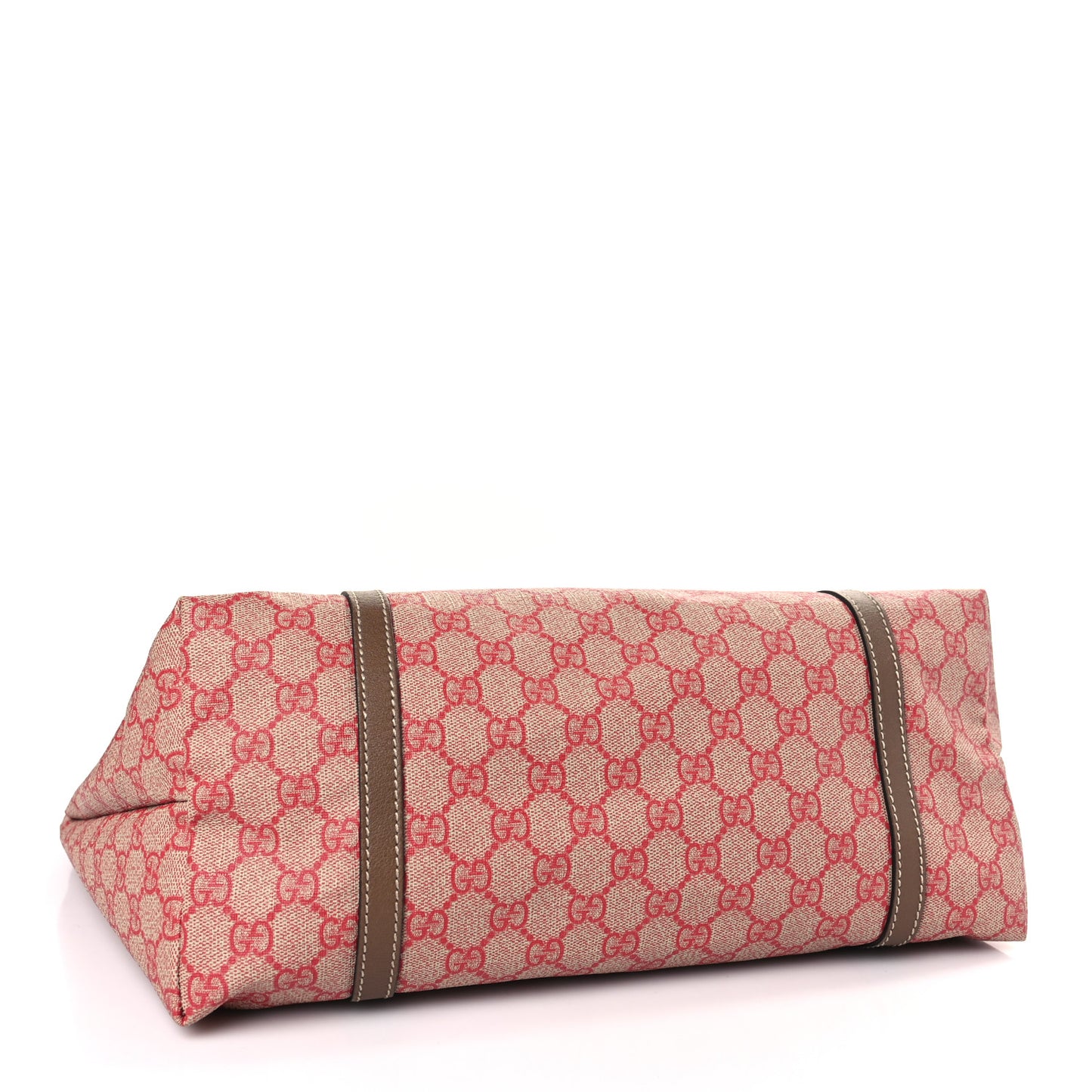 GG Supreme Monogram Medium Nice Tote Red